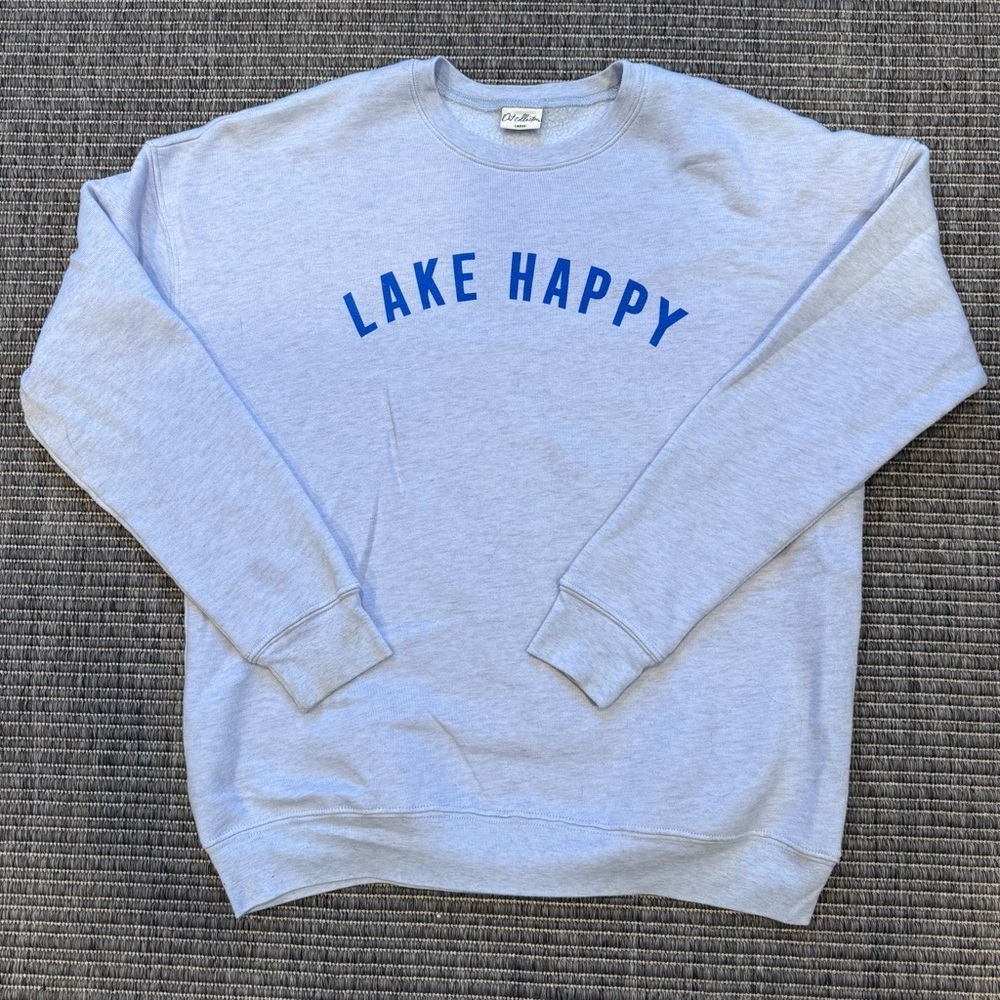 Lake Happy Crewneck Sweatshirt